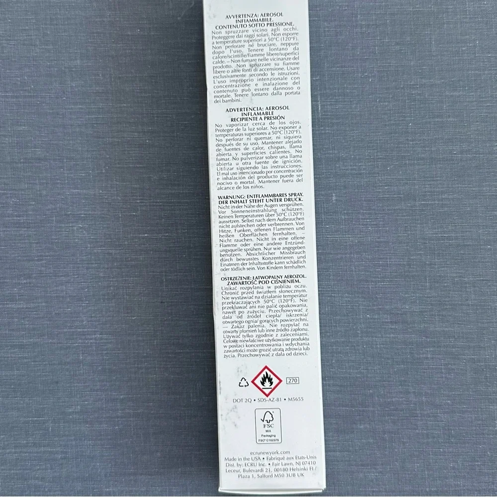 NEW NIB Ecru New York Sunlight Styling Speay full size 6.5oz